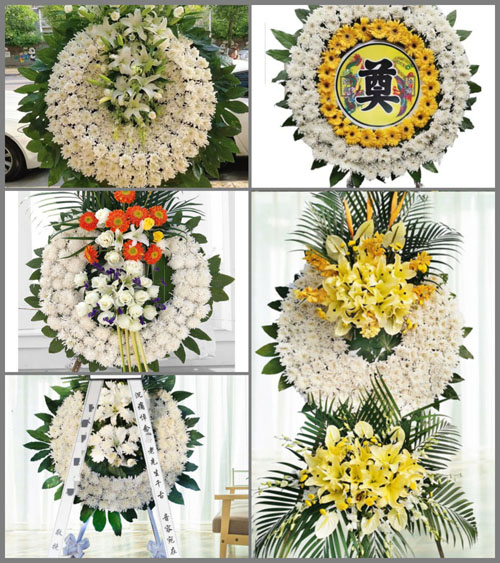 湖北孝感市大悟县阳平镇新寨村花圈速递